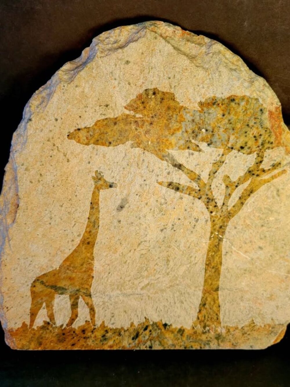 Giraffe Stone Sculpture By Sierra Hills Stone In Angels Camp Calif.